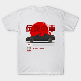 Street Tuners Black Del Sol JDM T-Shirt